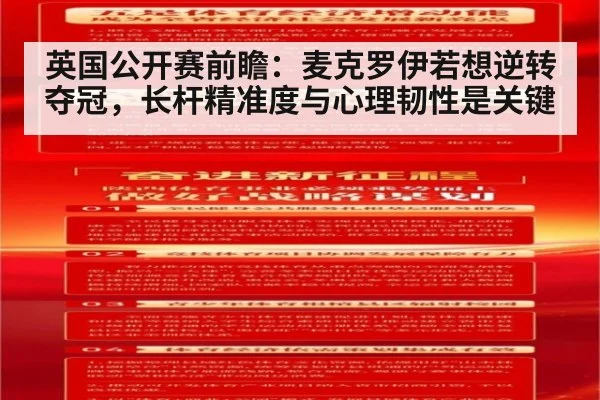 英国公开赛前瞻:麦克罗伊若想逆转夺冠,长杆精准度与心理韧性是关键