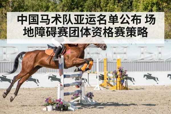 中国马术队亚运名单公布 场地障碍赛团体资格赛策略